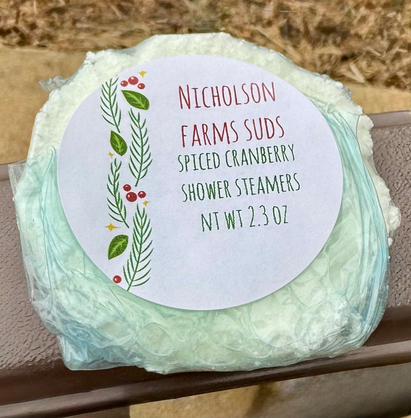 Spiced Cranberry Shower Steamers